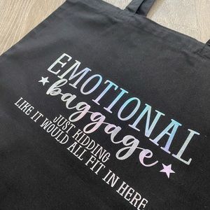 New! Emotional baggage tote
